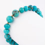 Turkoois armband met gouden sluiting