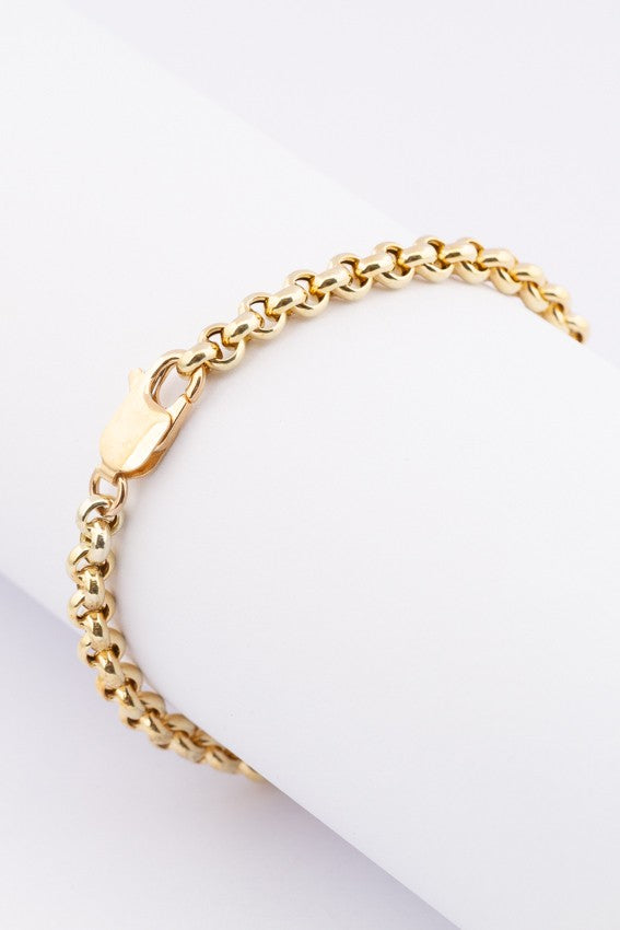 Gold jasseron bracelet