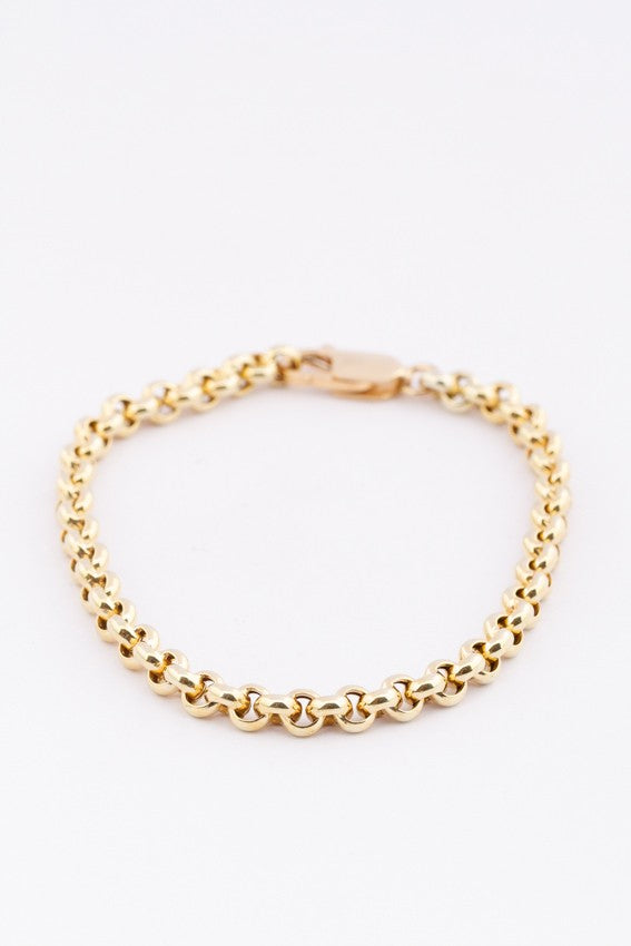 Gold jasseron bracelet