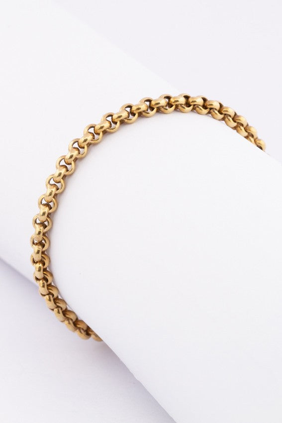 Gold jasseron bracelet