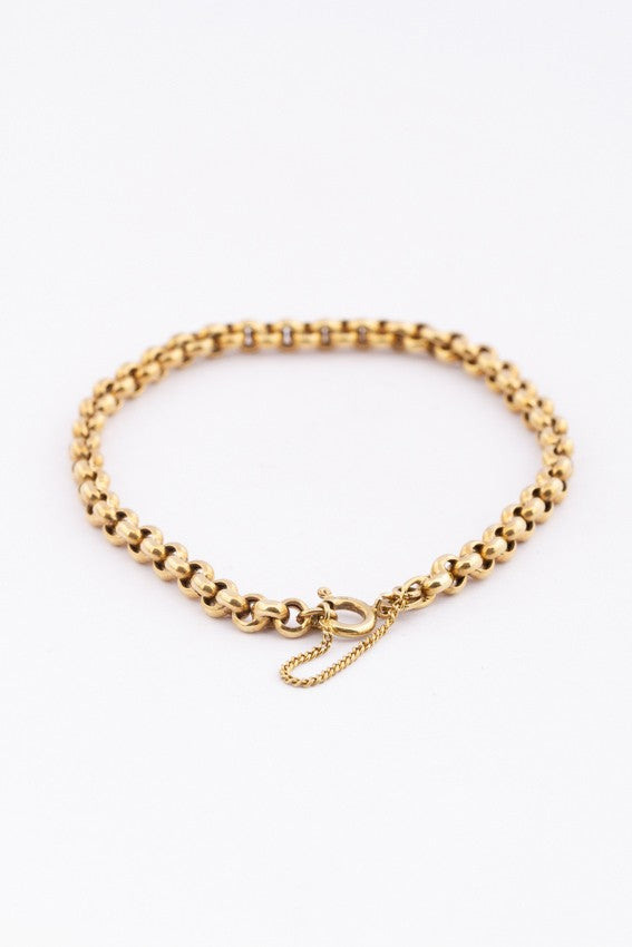 Gouden jasseron armband