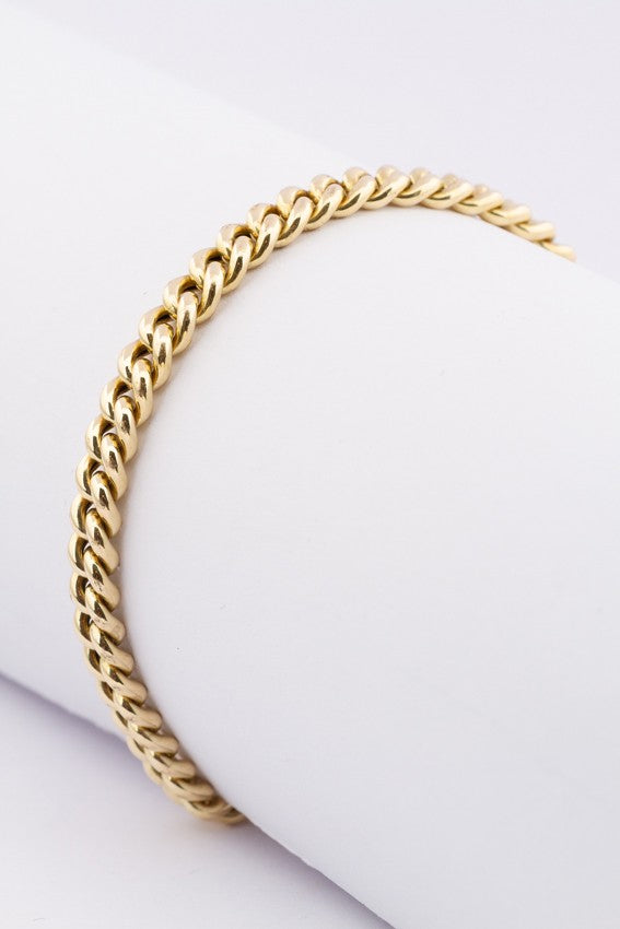 Gouden gourmet armband