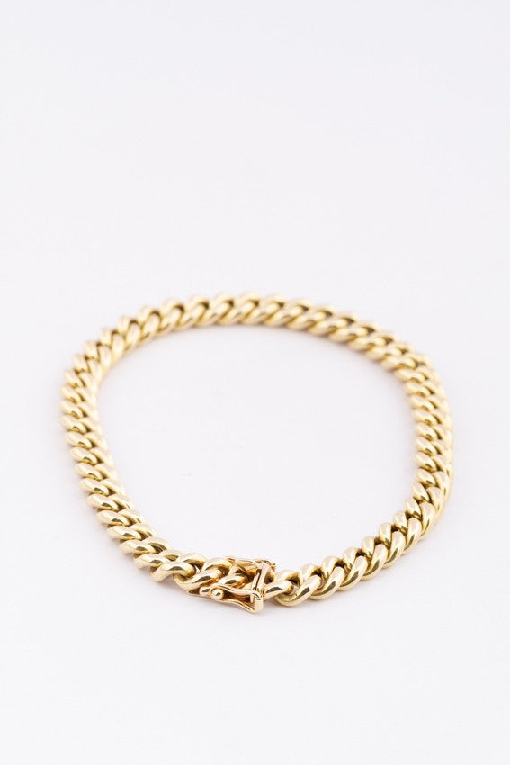 Gouden gourmet armband