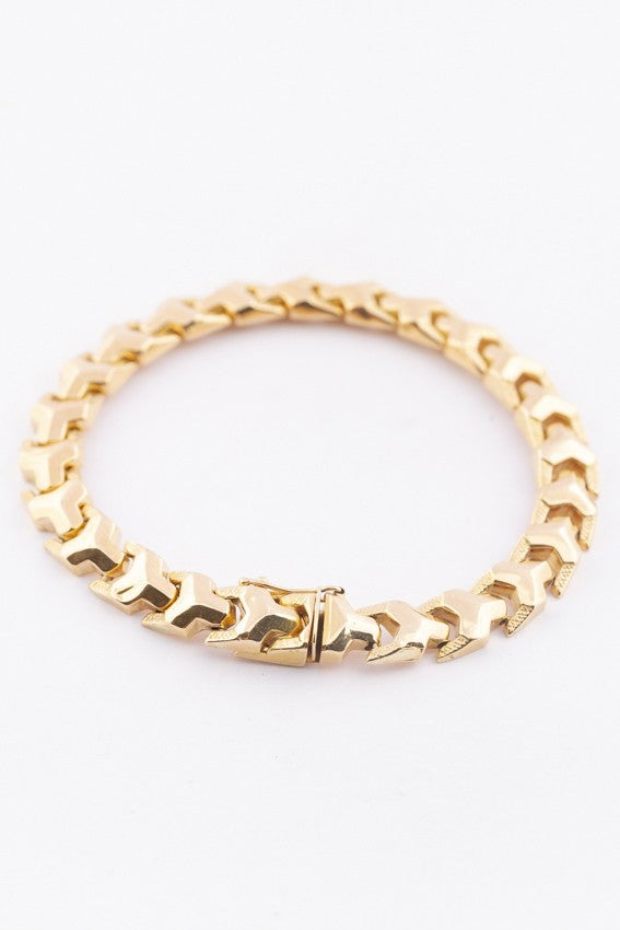 Gold link bracelet