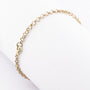 Gold jasseron bracelet