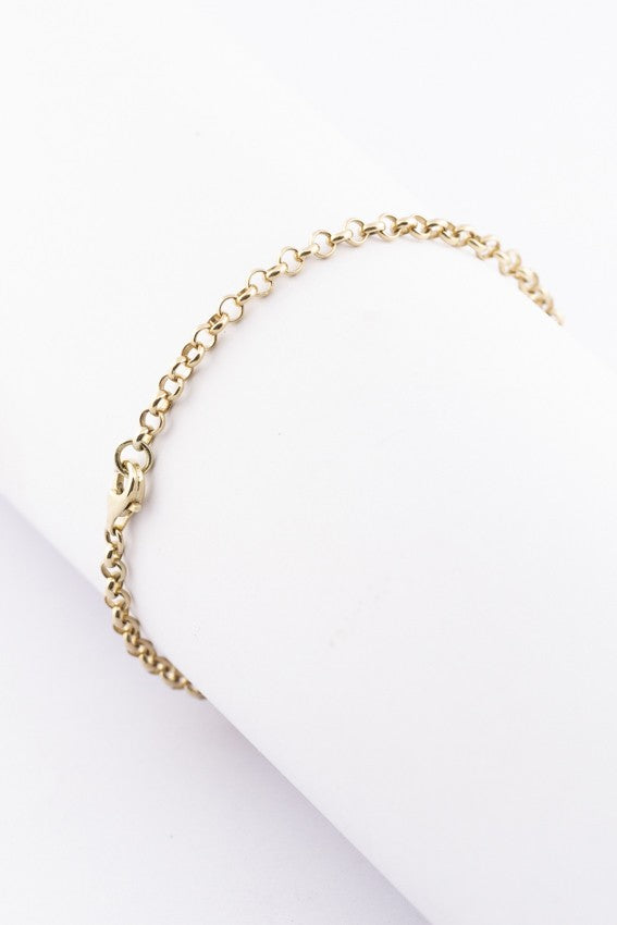 Gold jasseron bracelet