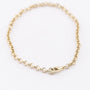 Gold jasseron bracelet