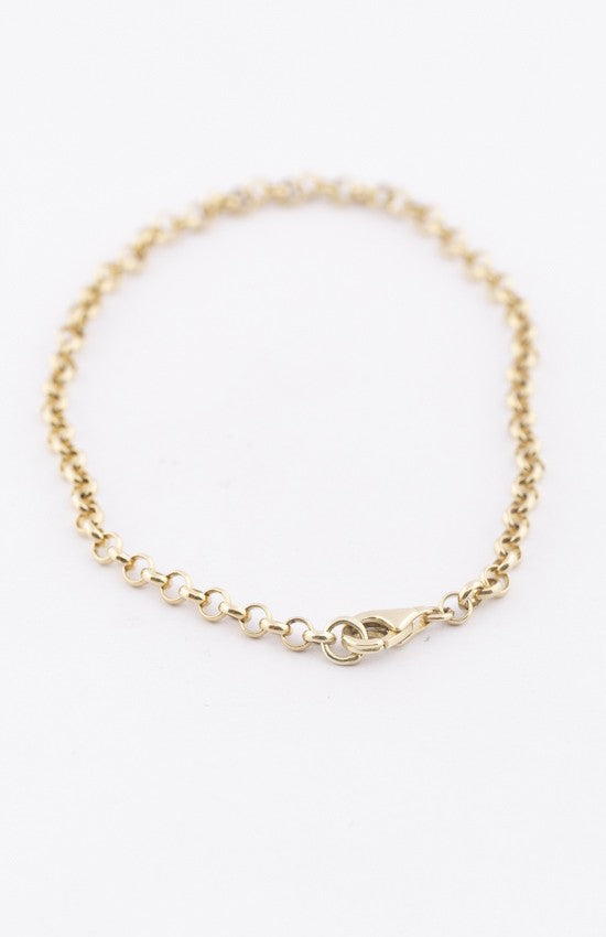Gold jasseron bracelet