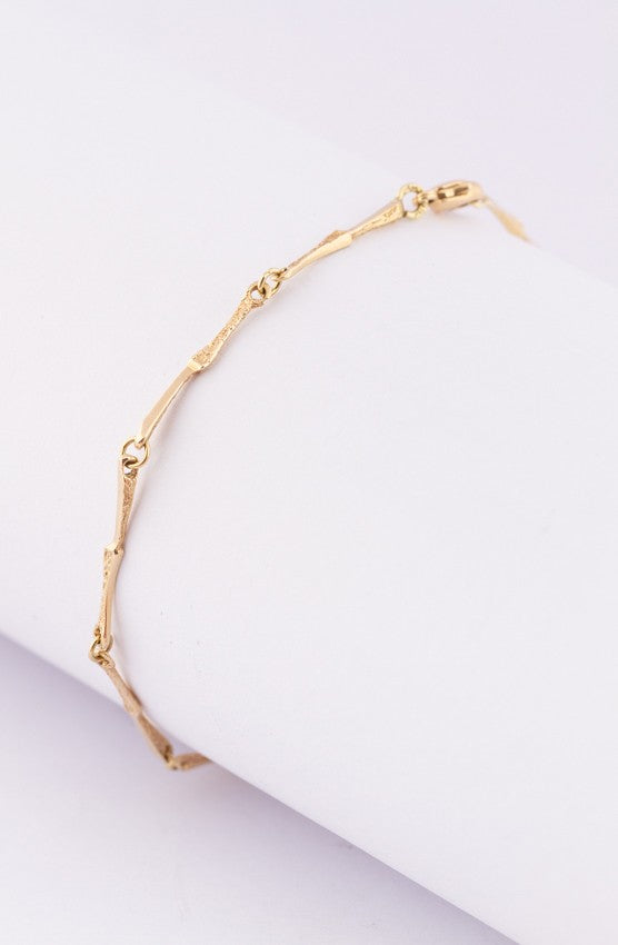 Gouden schakel armband