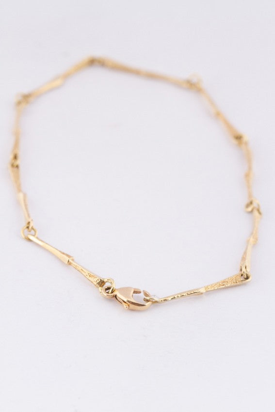 Gouden schakel armband