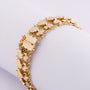 Gouden filigrain schakel armband