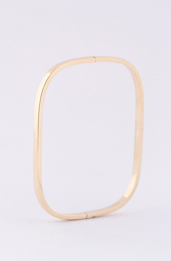 Gouden vierkante bangle