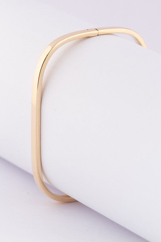 Gouden vierkante bangle