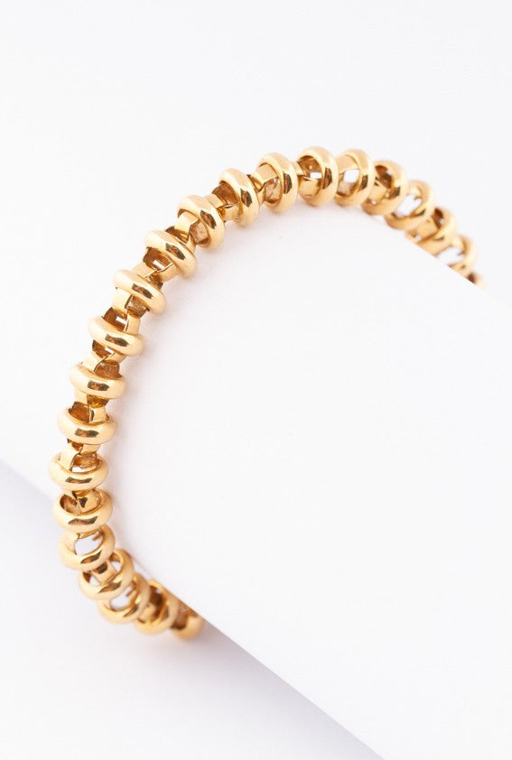 Gouden schakel armband