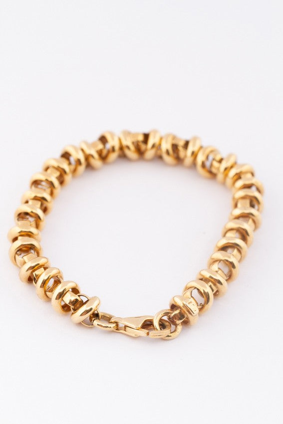 Gouden schakel armband