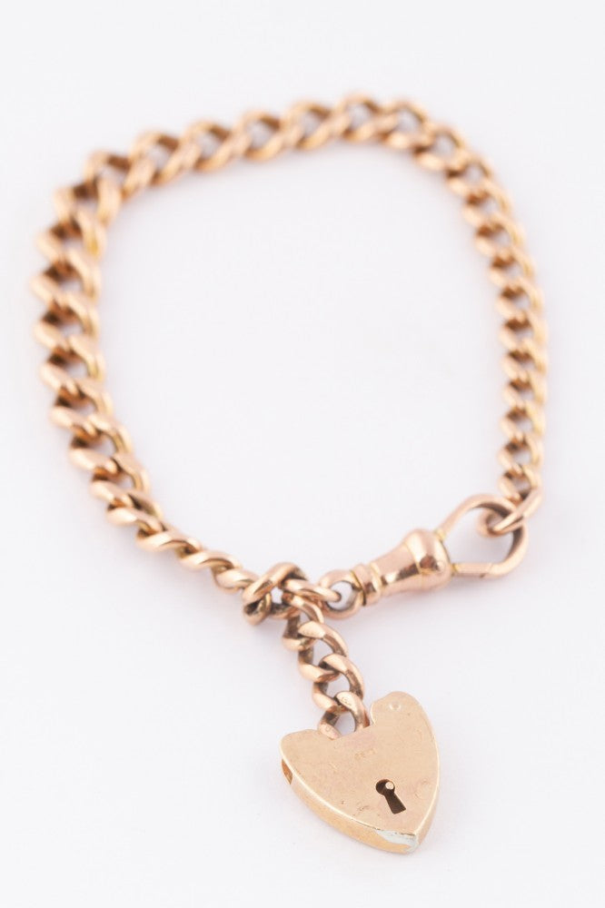 Gouden schakel armband