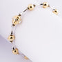 White/yellow gold link bracelet