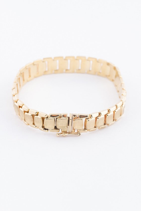 Gouden schakel armband