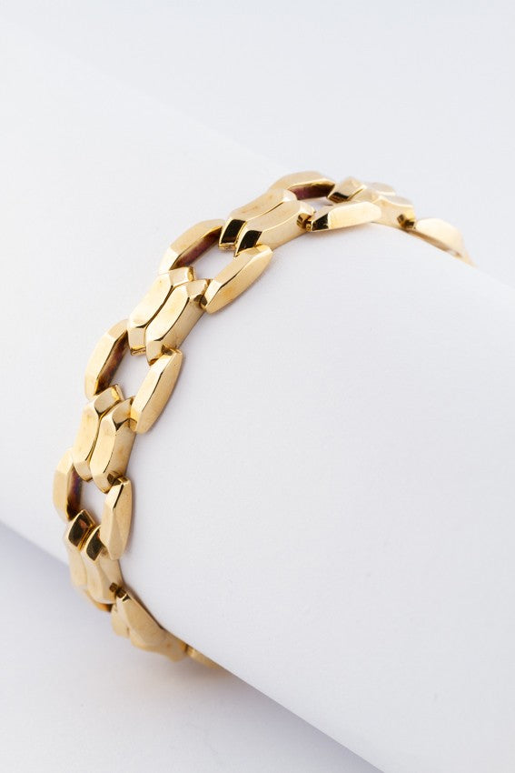 Gold link bracelet