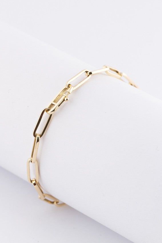 Gouden close-4-ever schakel armband