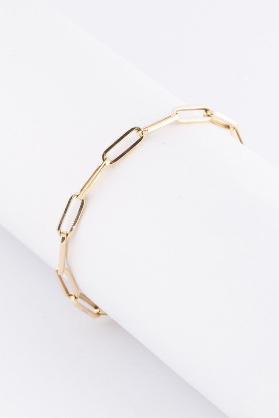 Gouden close-4-ever schakel armband