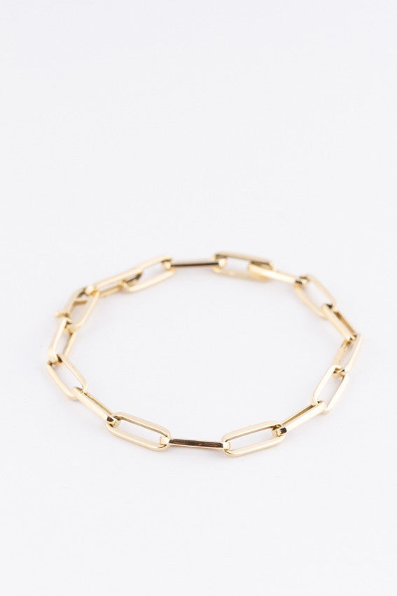 Gouden close-4-ever schakel armband