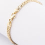 white/yellow gold link bracelet