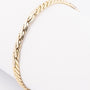 white/yellow gold link bracelet