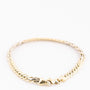 white/yellow gold link bracelet