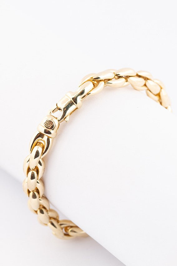 Gouden schakel armband