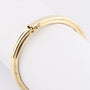 Gouden bangle met scharnier sluiting