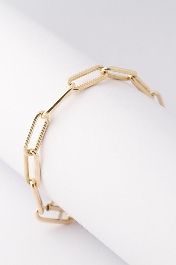 Gouden close-4-ever schakel armband