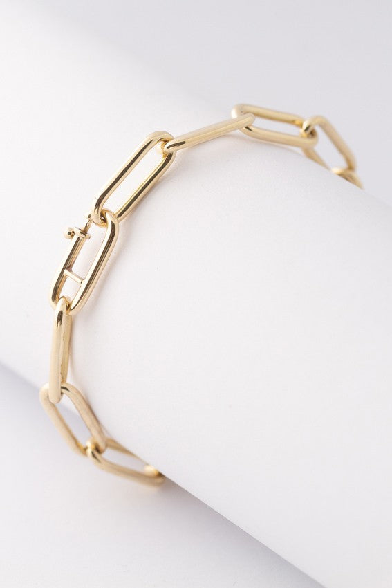 Gouden close-4-ever schakel armband