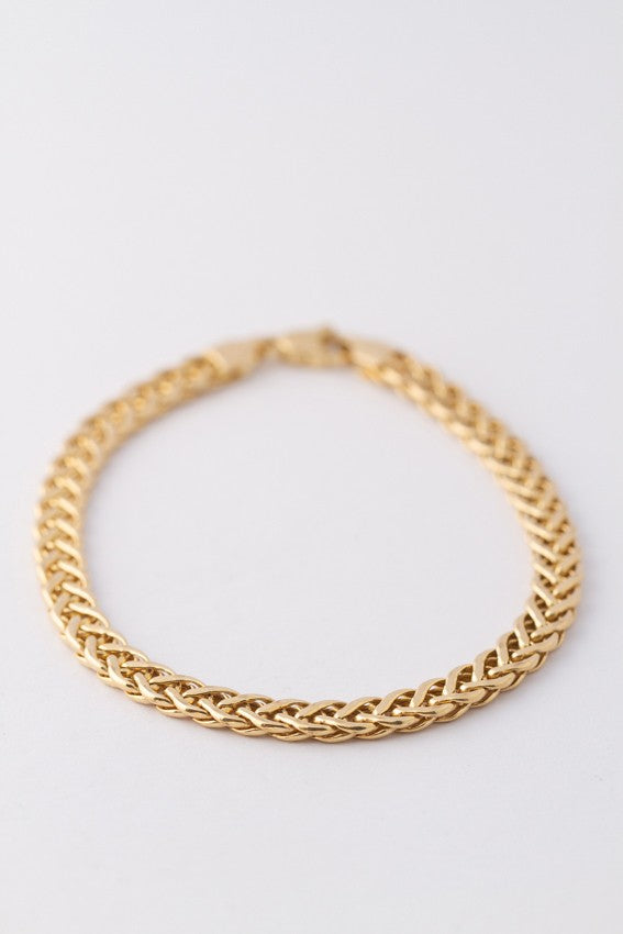 Gouden schakel armband