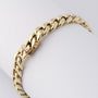 Gold gourmet link bracelet