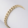 Gold gourmet link bracelet