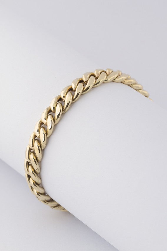 Gold gourmet link bracelet