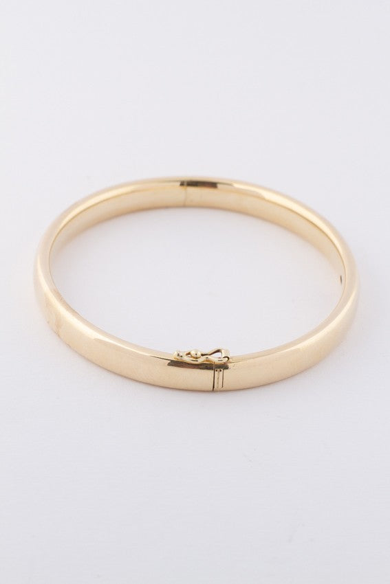 Gouden bangle met scharniersluiting