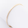 Gouden armband met 8 briljanten en scharnier sluiting