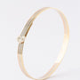 Gouden tri-color bangle met 7 briljanten