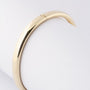 Gold bangle with hinged closure