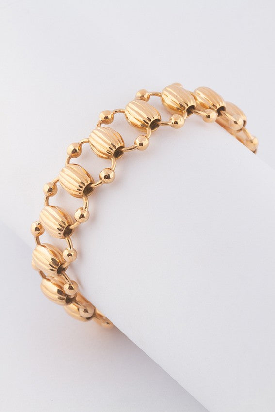 Gouden schakel armband