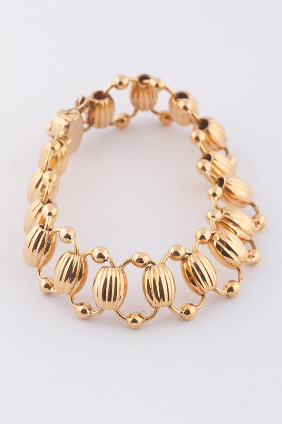 Gouden schakel armband