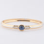 White/yellow gold bangle from the Le Chic brand with sapphire and diamonds
