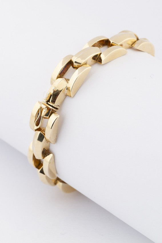 Gold link bracelet