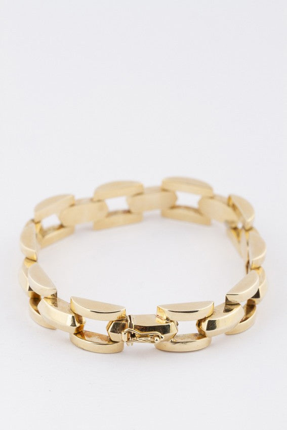 Gold link bracelet