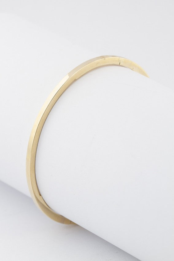Gouden bangle met briljanten