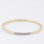 Gouden bangle met briljanten