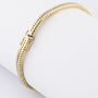 Gold bracelet with diamonds