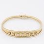 Gold bracelet with diamonds